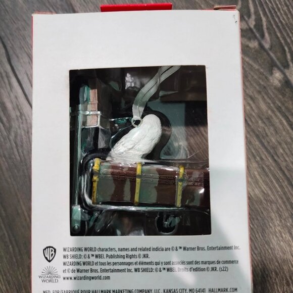 NEW 2024 Hallmark Harry Potter LUGGAGE TROLLEY Christmas Tree Ornament Owl Gift - Picture 2 of 2